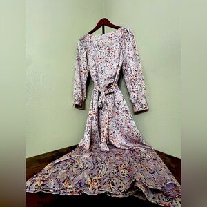 Ann Taylor Floral Long Sleeve Dress